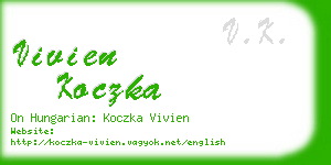 vivien koczka business card